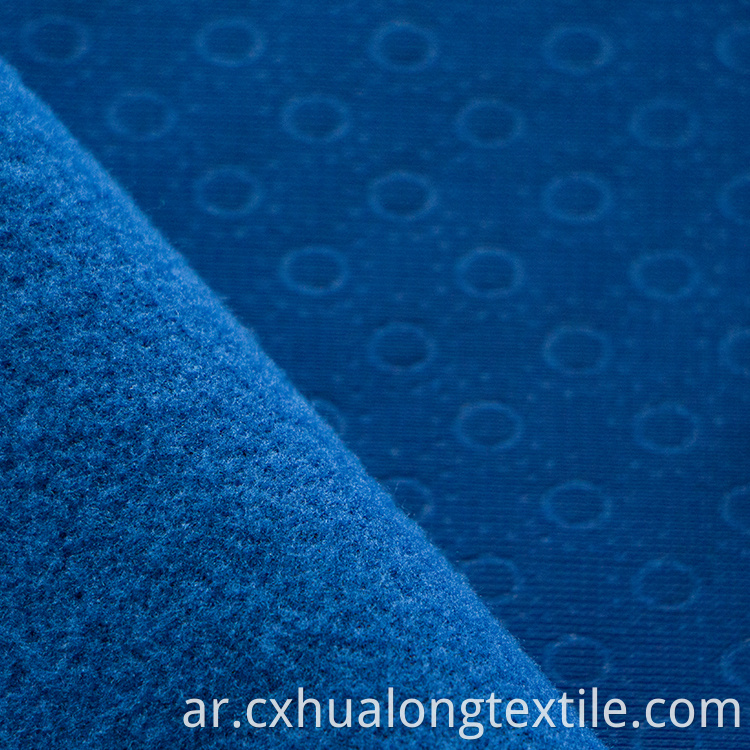 Classical 100% Poly Tricot Soft Embossed Fabric
